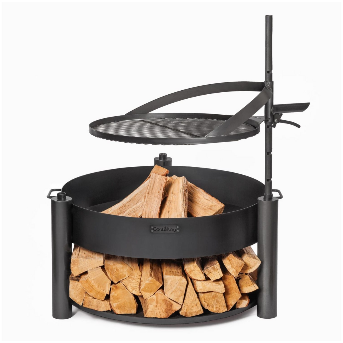 bene on fire Feuerschalen-Set Washington X Ø 80 cm mit Grillrost Ø 60 cm