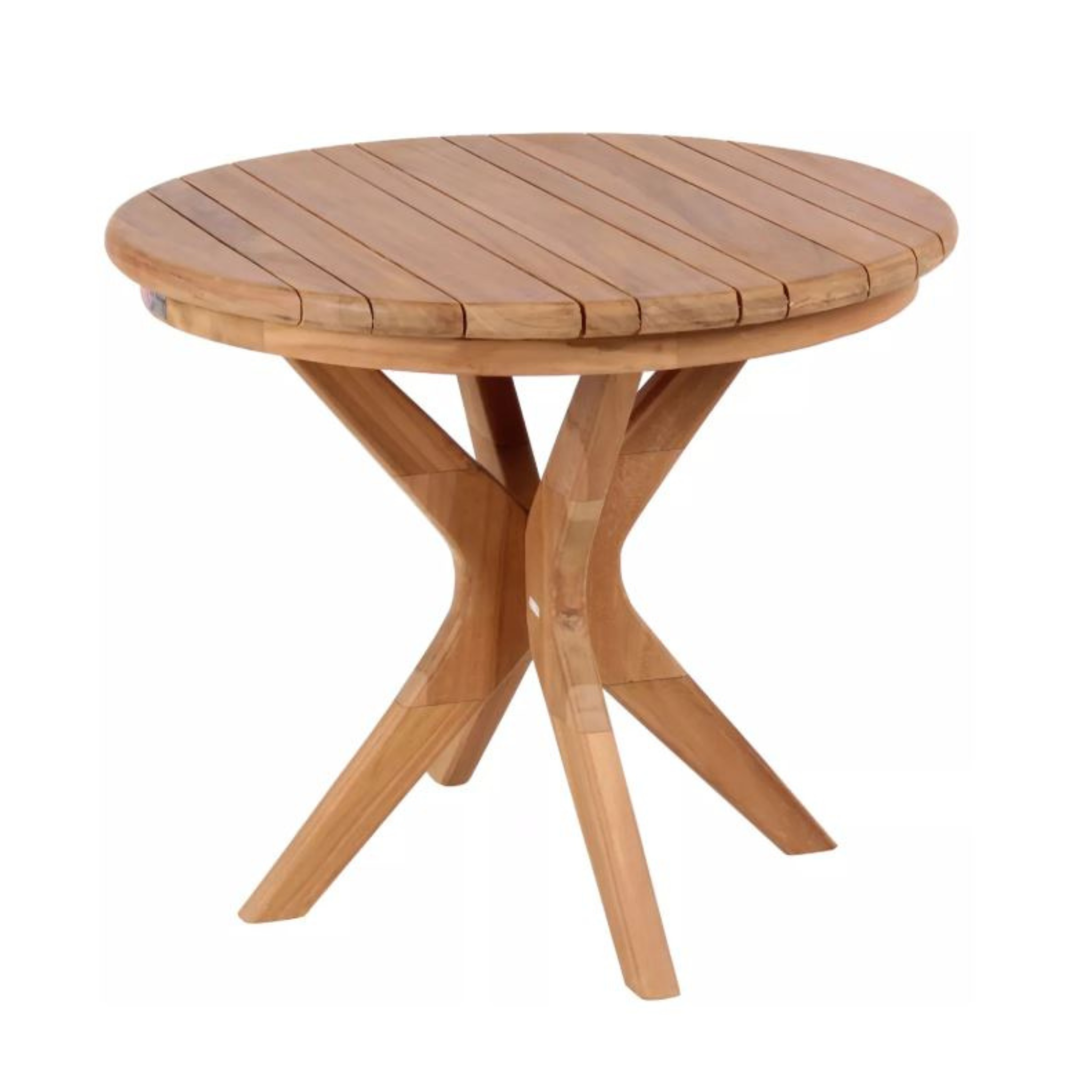 Teakholz Beistelltisch Burton rund (Ø 60 cm)