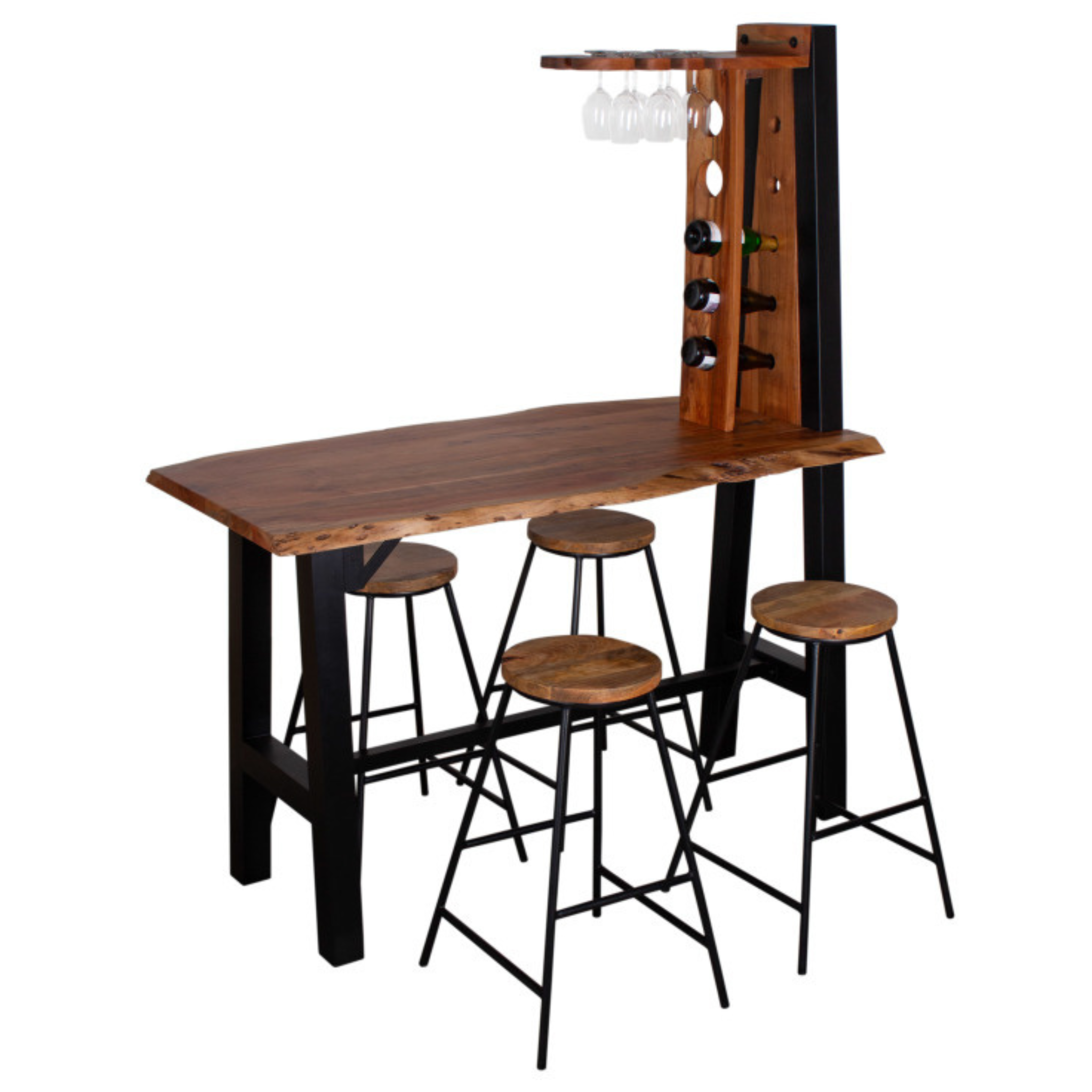 Indoormöbelset Bartisch Capua inkl. 4 Stühlen (Mango)