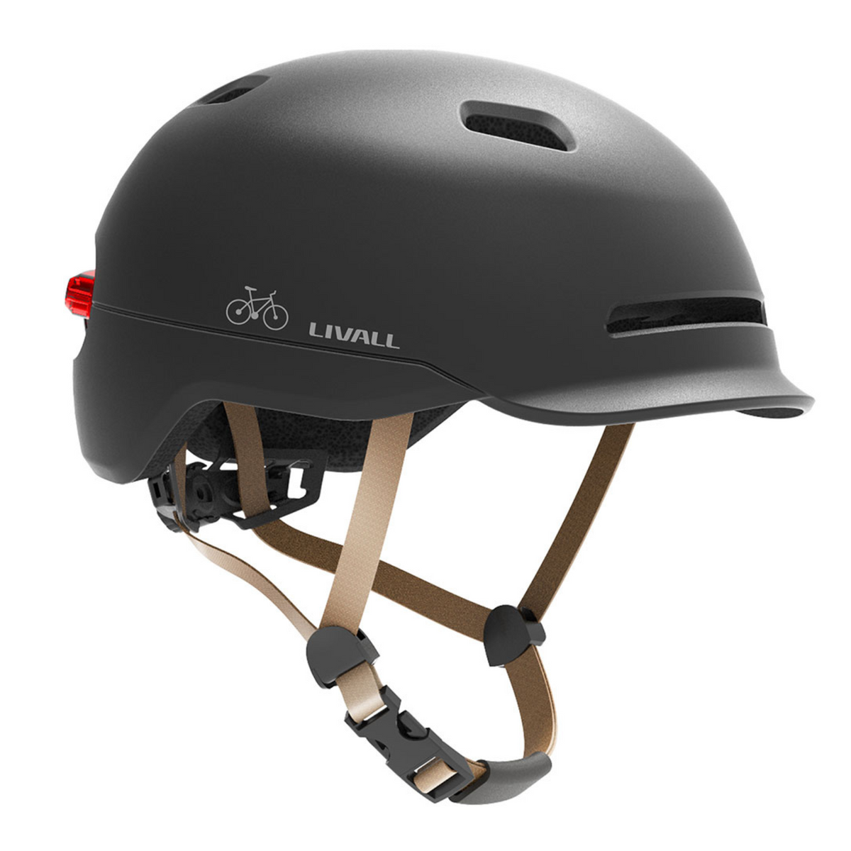 Fahrradhelm mit Bremslicht und SOS-Alarm