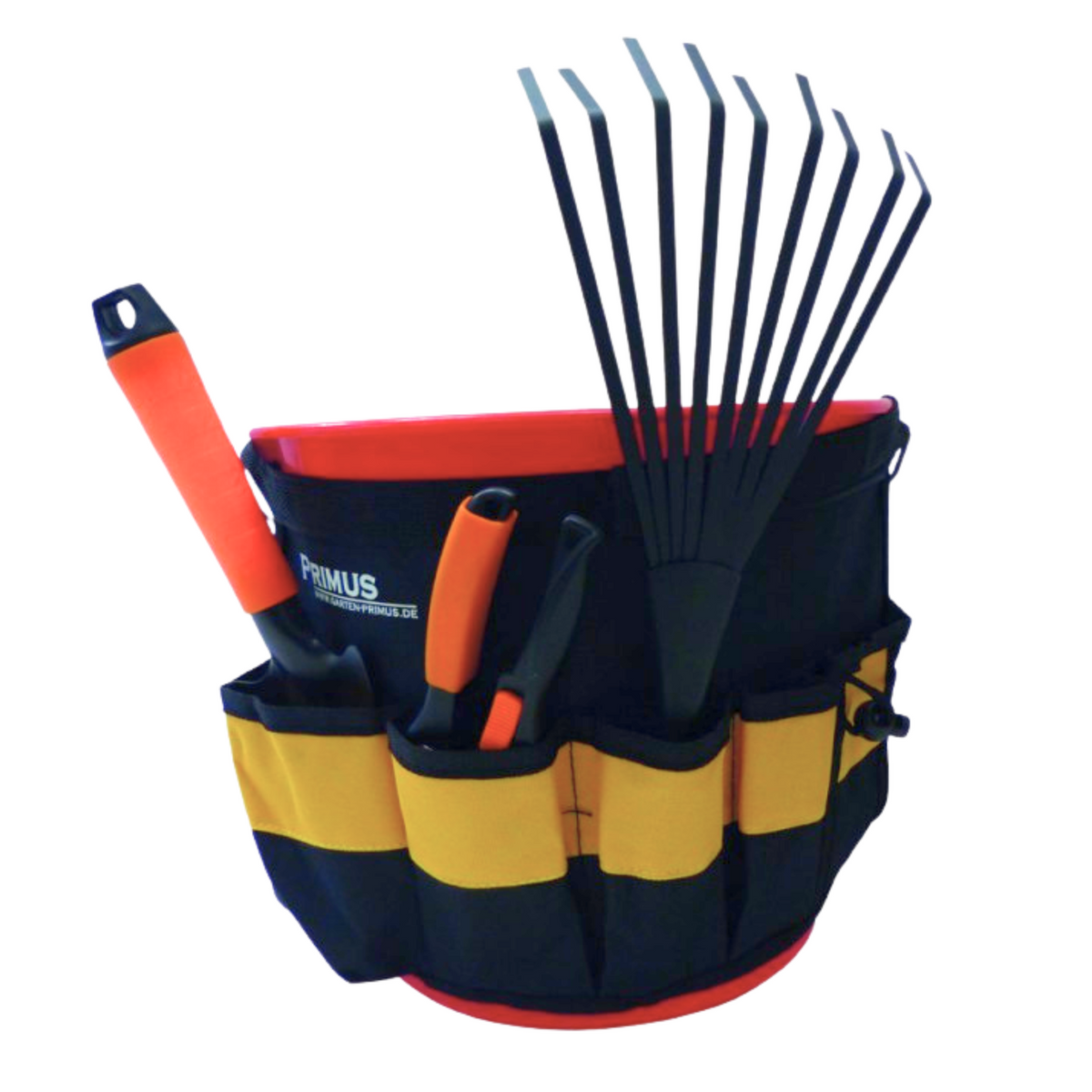 Gartenorganiser - Werkzeugtasche zum Umhängen um den Eimer