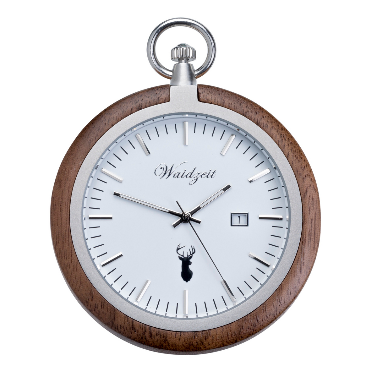 Taschenuhr Walnuss