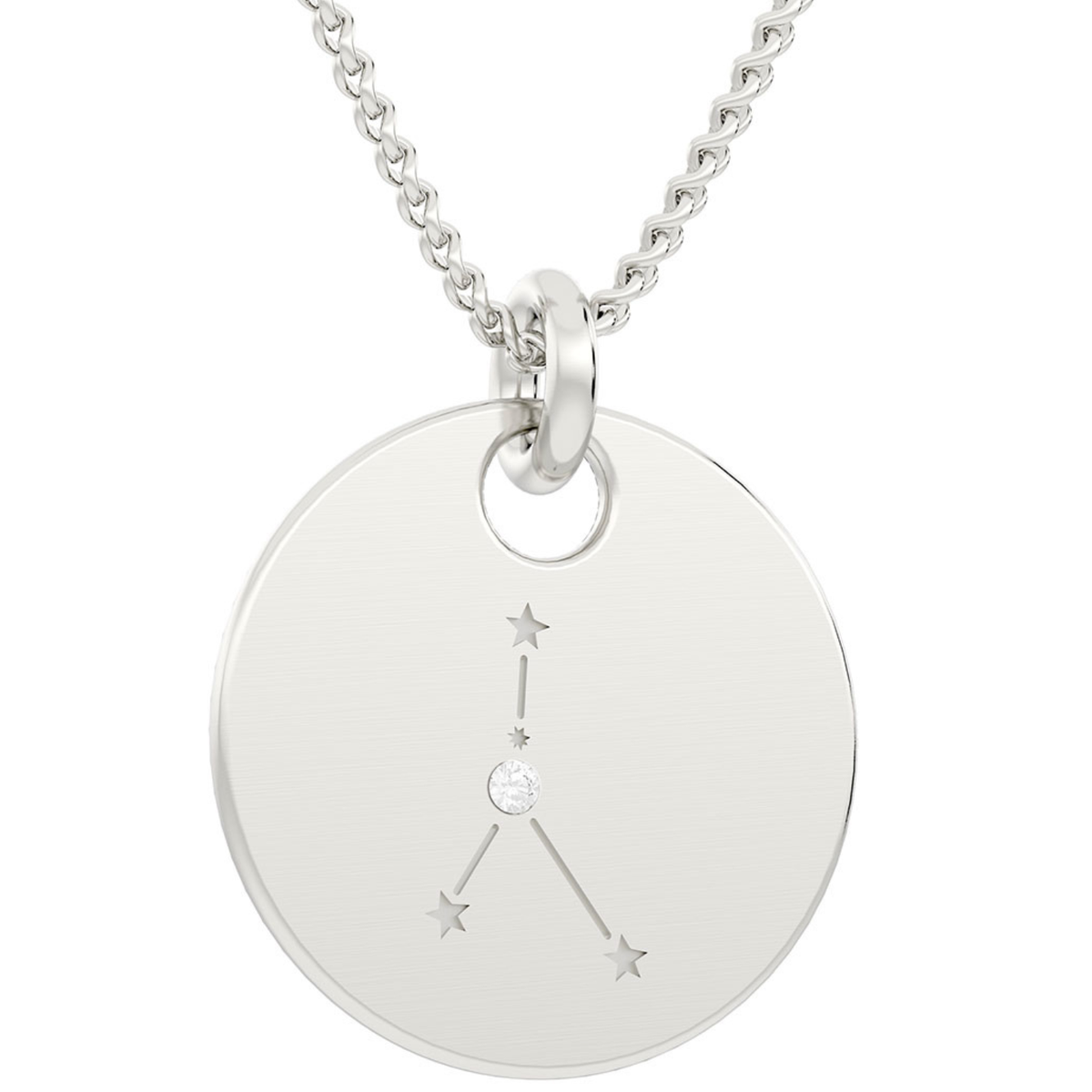 Sternbild Krebs Kettenanhänger | 22.06. - 22.07. (inkl. Kette, 925er Silber)