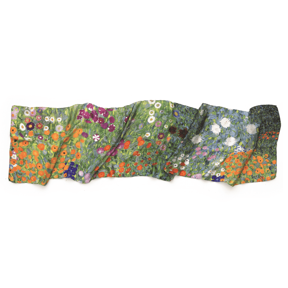 Gustav Klimt: Seidenschal "Bauerngarten"