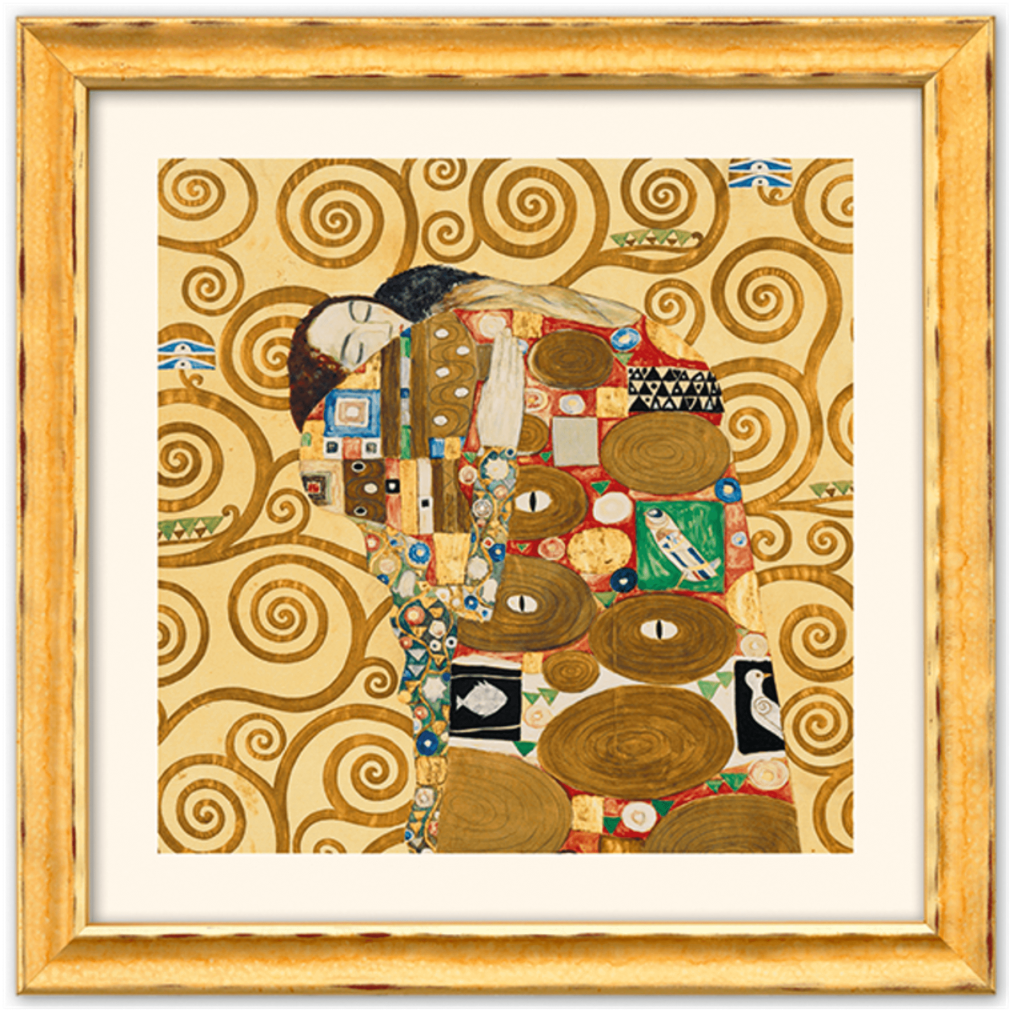 Gustav Klimt: 4 Bilder im Set (gerahmt)