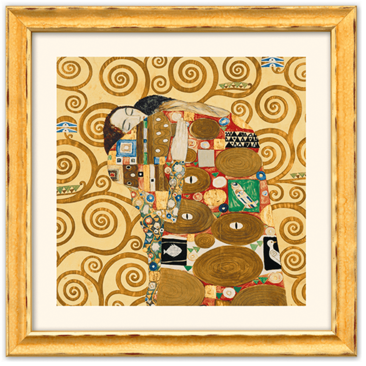 Gustav Klimt: 4 Bilder im Set (gerahmt)
