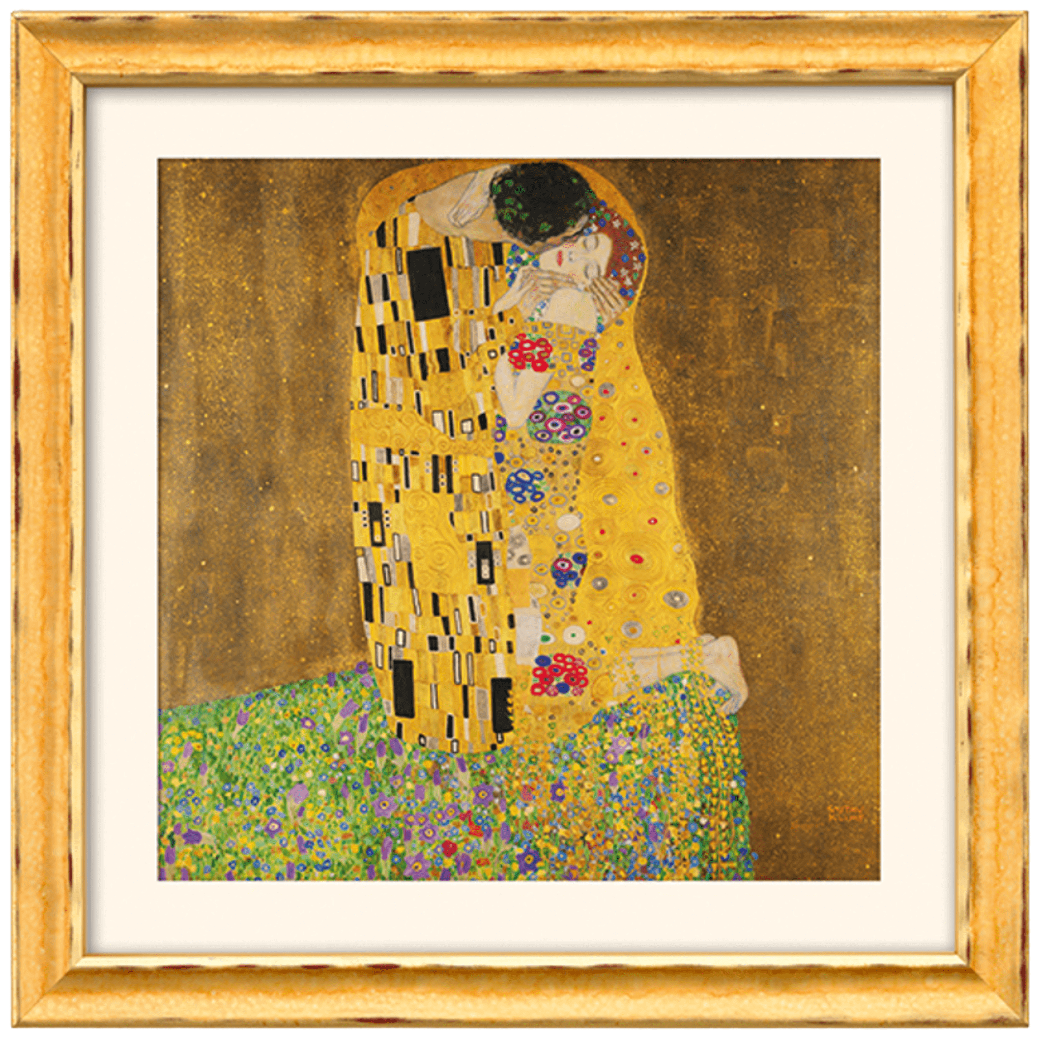 Gustav Klimt: 4 Bilder im Set (gerahmt)