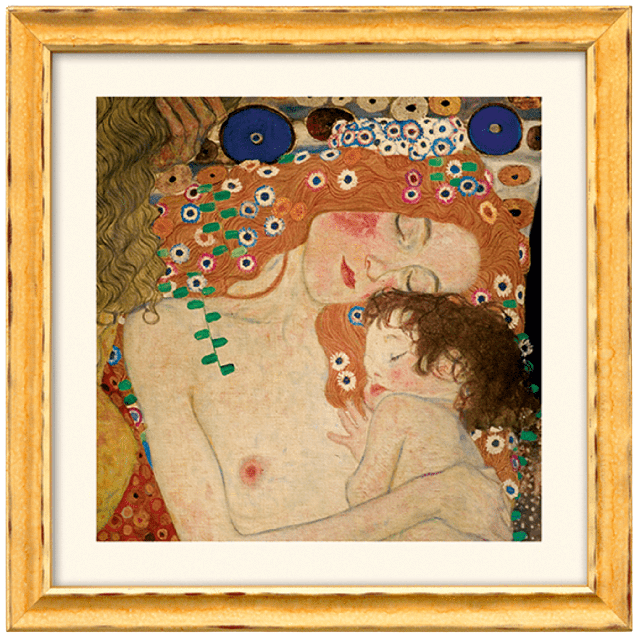 Gustav Klimt: 4 Bilder im Set (gerahmt)