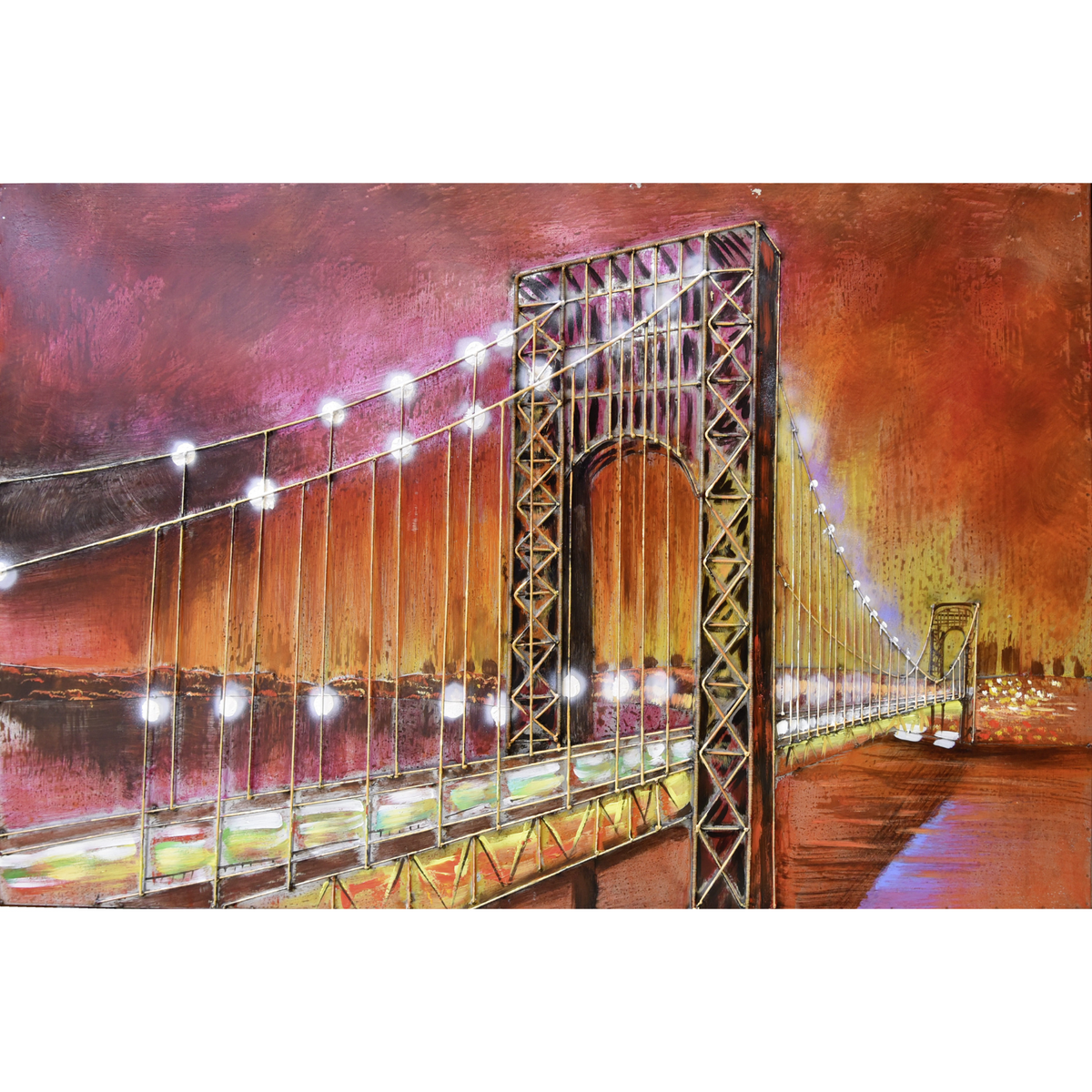 3D Metallbild Brücke