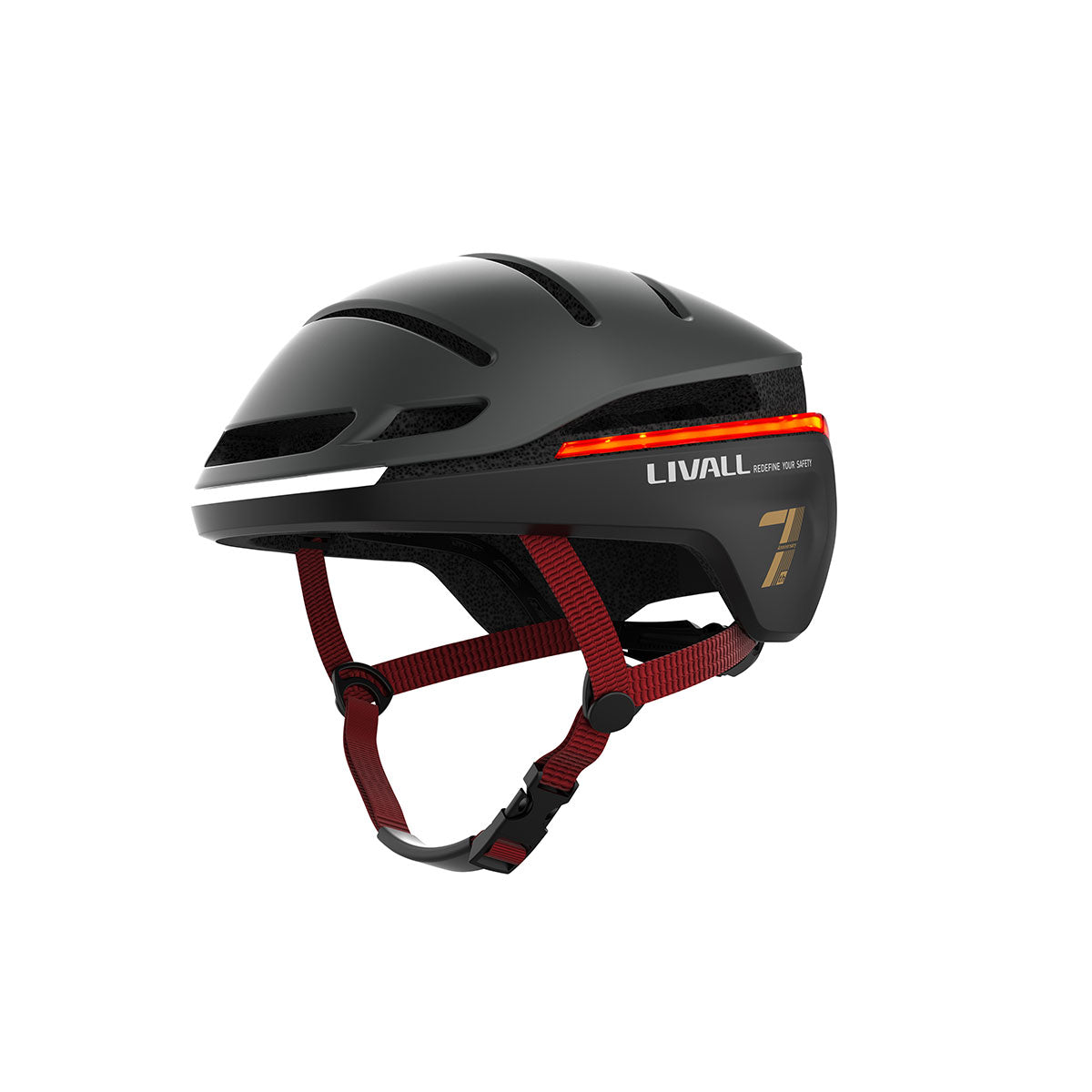 Fahrradhelm mit Bremslicht, Blinker und SOS-Alarm