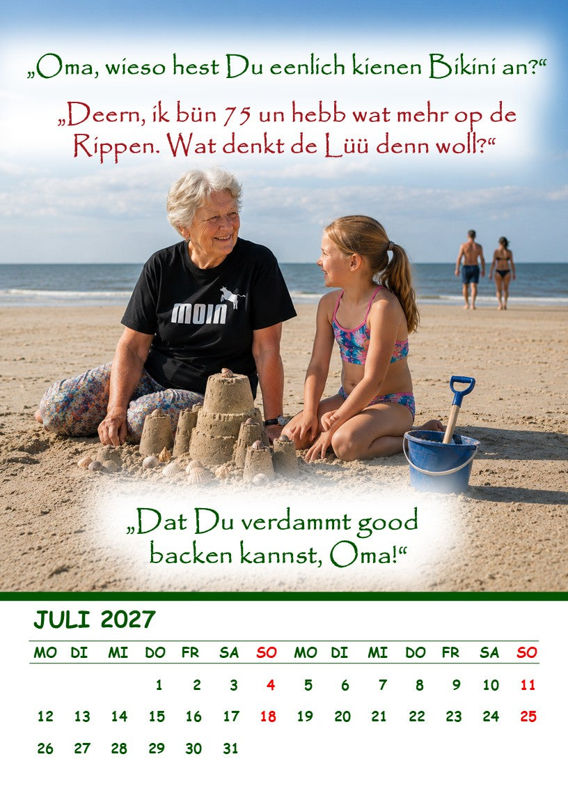 NEU! DER Kalender 2027 – „De Kalenner ton Schmunzeln op platt“
