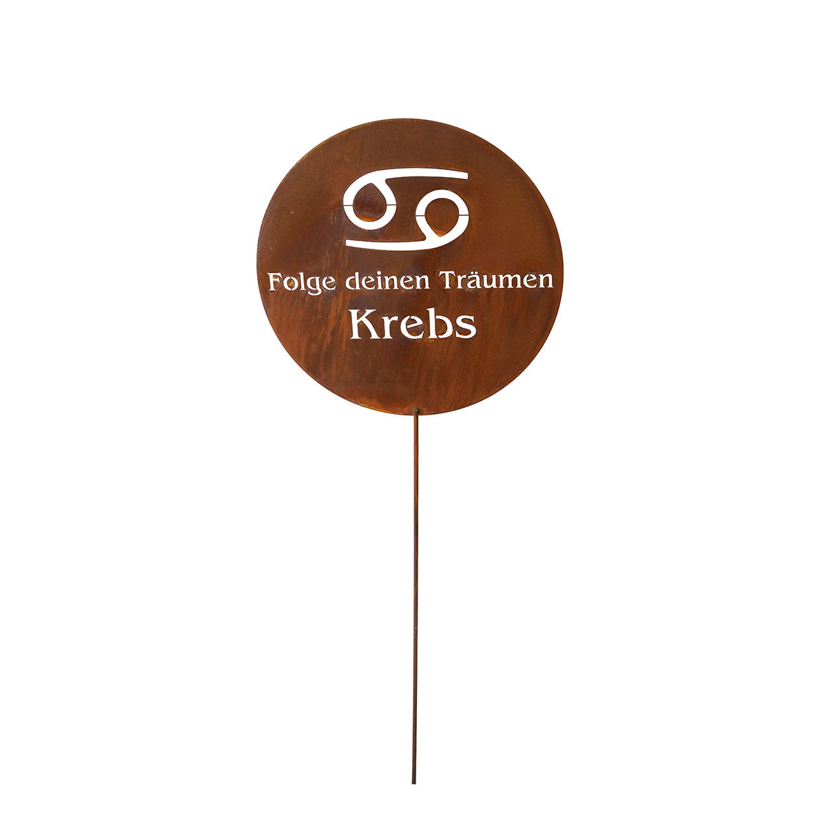Gartenstecker Sternzeichen Krebs 22.06. - 22.07. | Edelrost