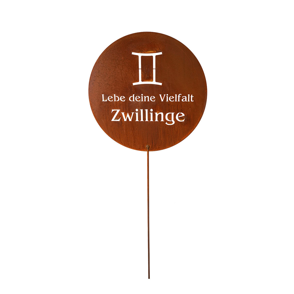 Gartenstecker Sternzeichen Zwillinge 21.05. - 21.06. | Edelrost