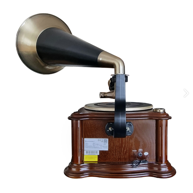 Stereo Grammophon mit UKW/MW-Radio, CD/MP3, USB/SD, Bluetooth®, Kassettenwiedergabe, Encoding