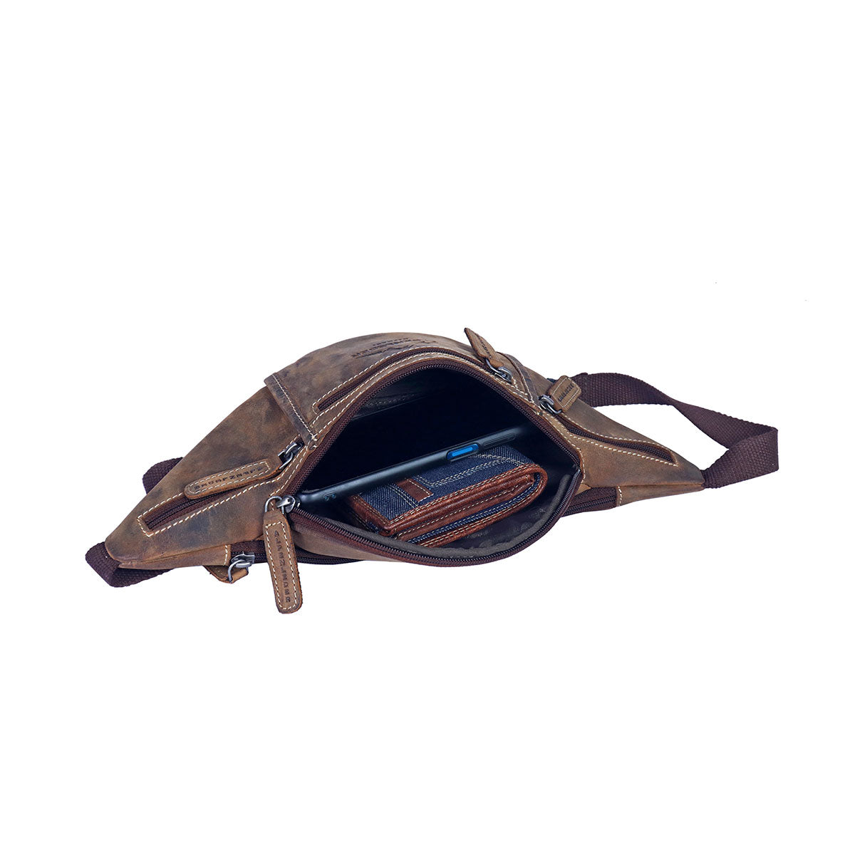 Gürteltasche aus Büffelleder