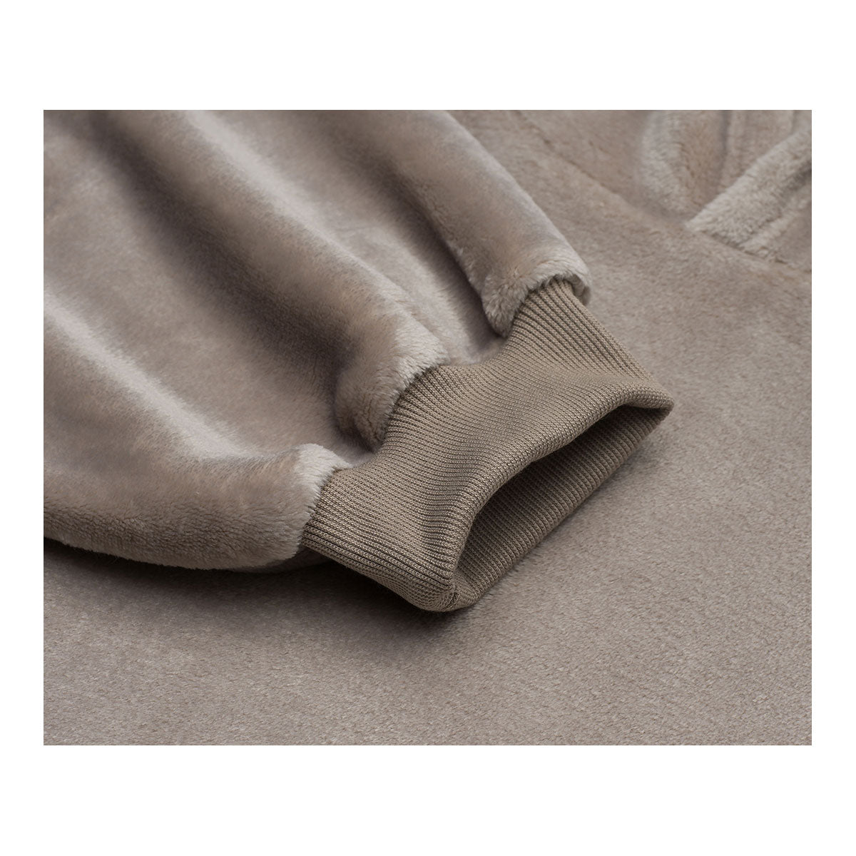 Hoodie Kuscheldecke mit Kapuze (stein)