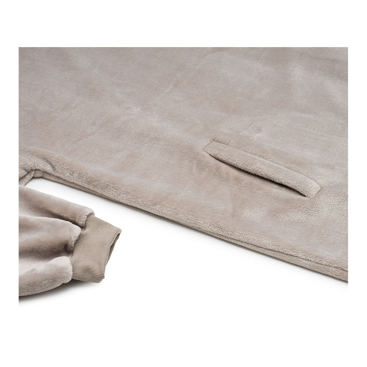 Hoodie Kuscheldecke mit Kapuze (stein)