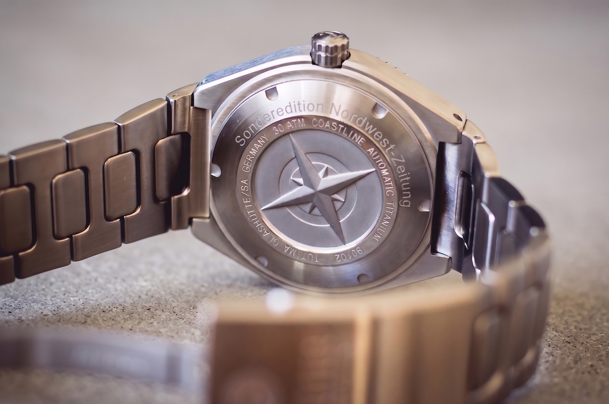 TUTIMA Glashütte/SA Uhr M2 Coastline 6150-94 Sonderedition 80 Jahre NWZ