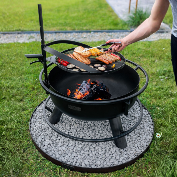 bene on fire Feuerschalen-Set Arizona X Ø 80 cm mit Grillrost Ø 60 cm