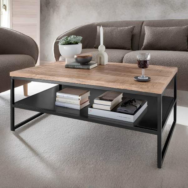 Couchtisch Sicilia Mangoholz natur (110 x 60 cm)
