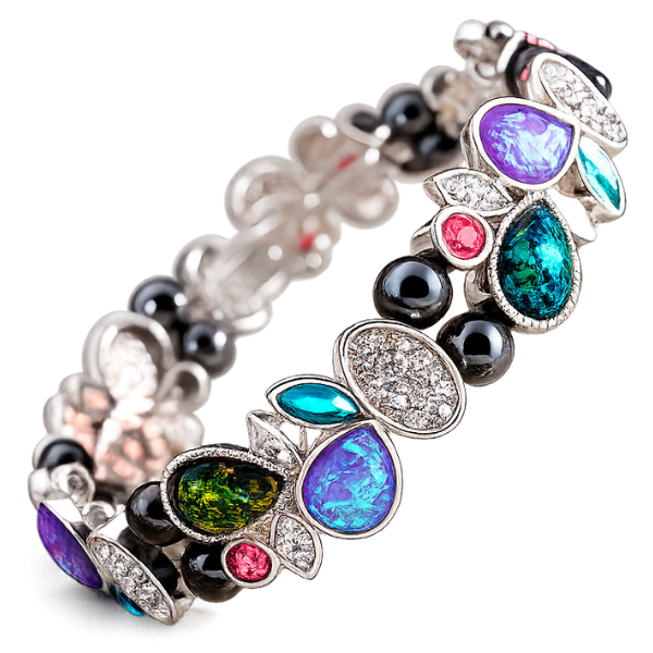Kristallarmband Sternenstaub mit Hämatit