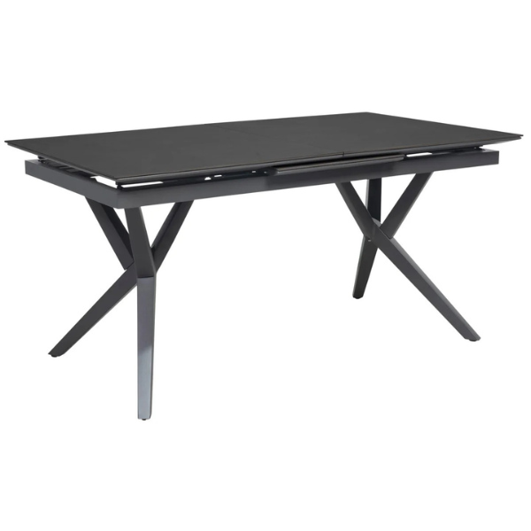 Ausziehtisch Valor 160/210 x 90 cm dark grey Aluminium