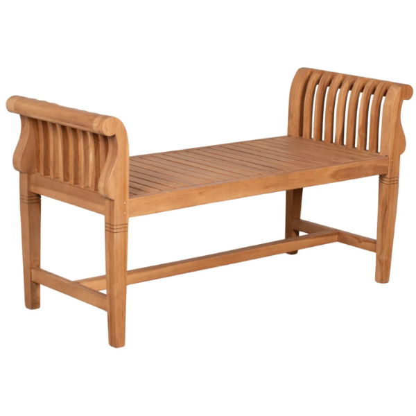 Gartenbank Wigan Teak 130 cm ohne Rückenlehne
