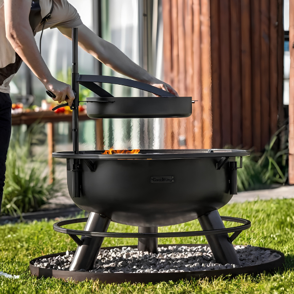 bene on fire Feuerschalen Grillpfanne Ø 50 cm mit Griff für Arizona und Washington