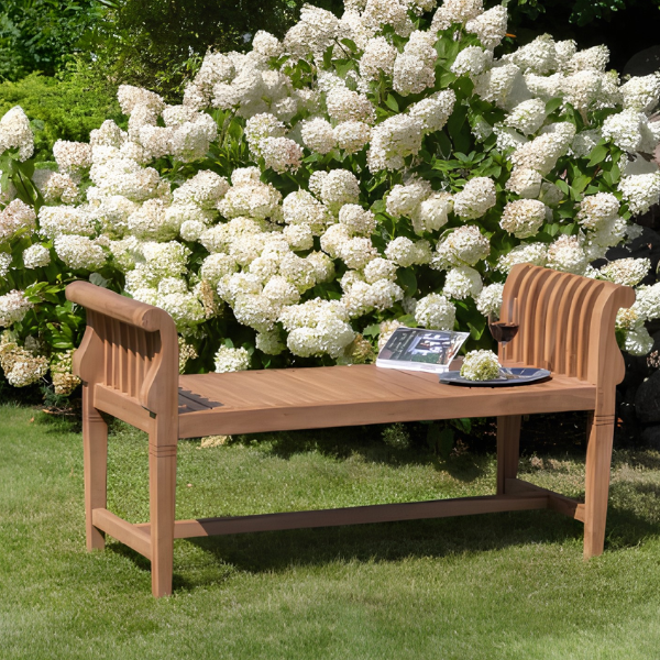 Gartenbank Wigan Teak 130 cm ohne Rückenlehne