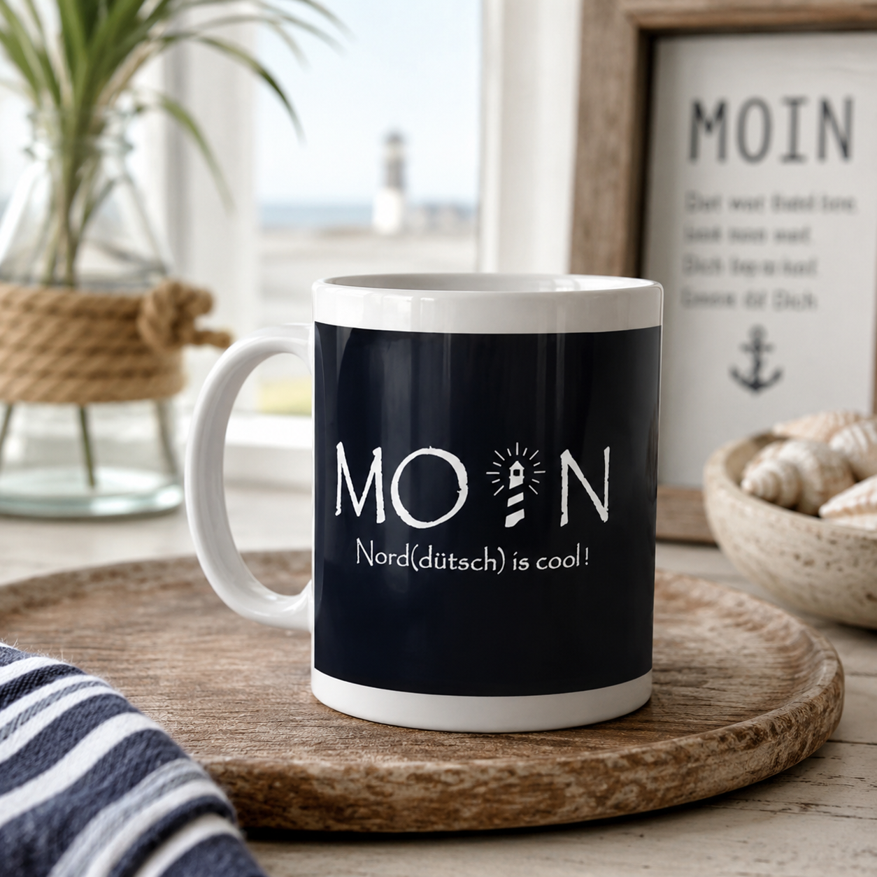 Kaffeebecher "Moin - Nord(dütsch) is cool!"