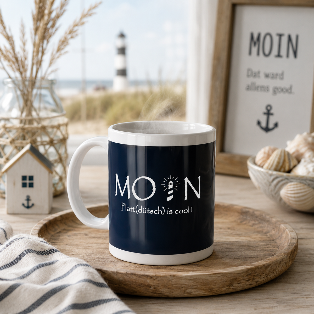 Kaffeebecher "Moin - Platt(dütsch) is cool!"