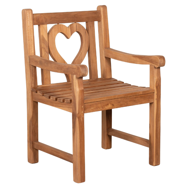 Gartensessel Herz Teak