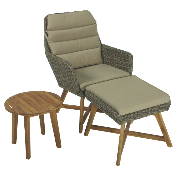 Lounger-Set CALVIA (coffee)