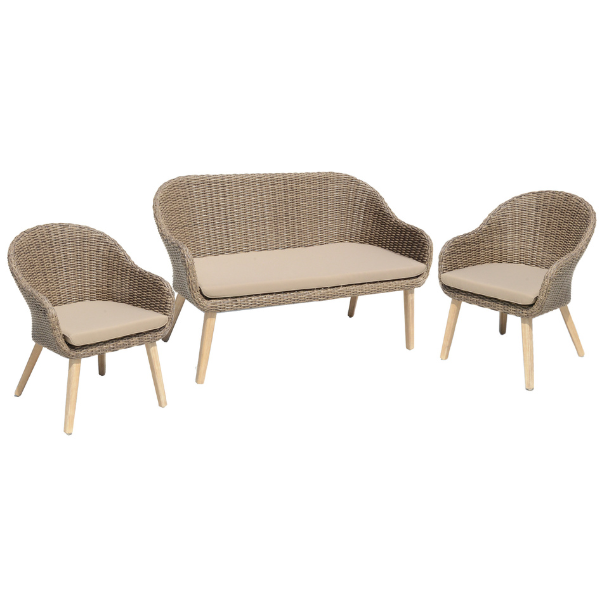 Sofa & Stuhl Set PUEBLO (3-tlg.)