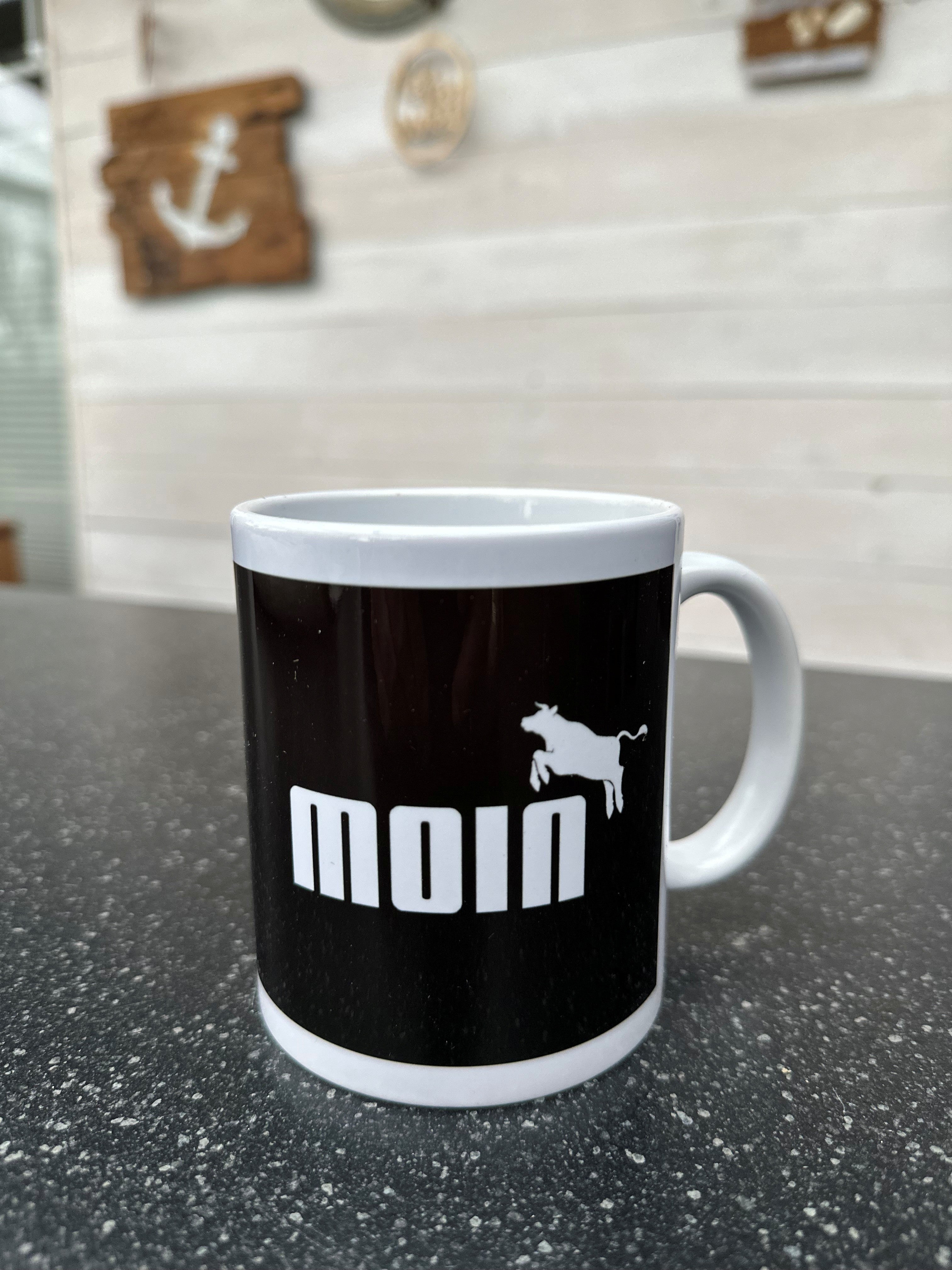 Kaffeebecher "MOIN mit Kuh"