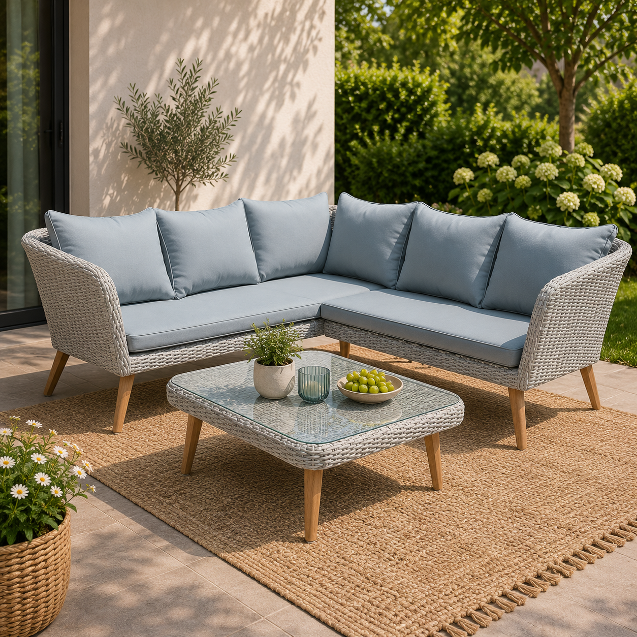 Lounge-Set PAMPLONA (grau)