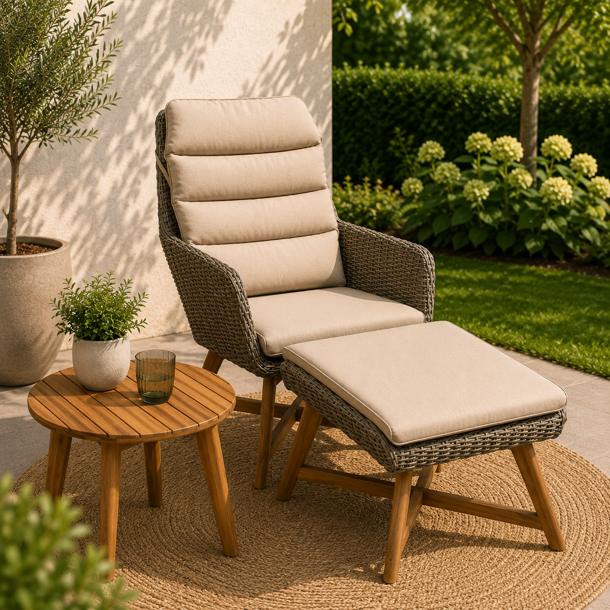 Lounger-Set CALVIA (coffee)
