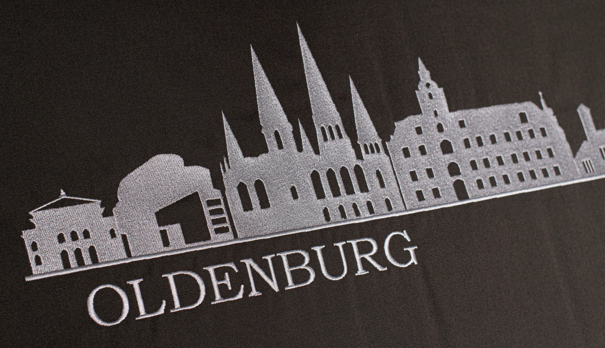 Strandkorb Düne Teak Skyline Oldenburg inkl. Sekt-/Champagnerkühler