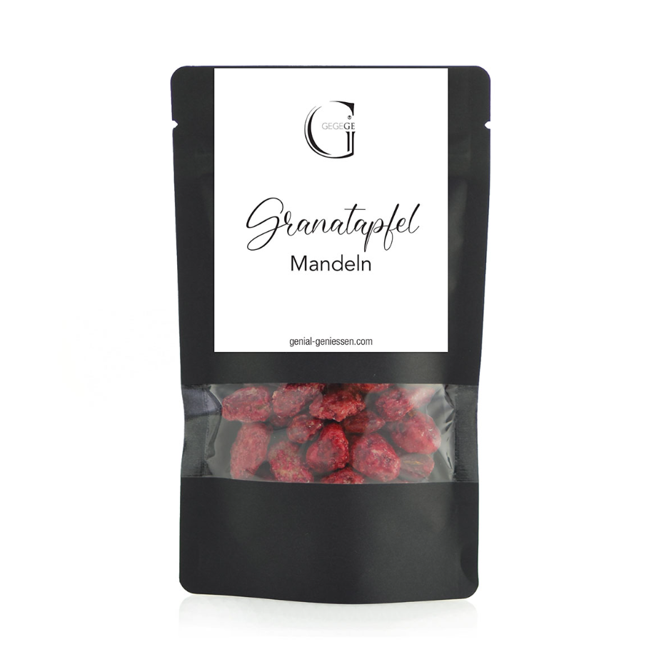 „Winterzauber Mandel-4er Set“ (Granatapfel, Kokos, Eierlikör, Salz-Karamell)