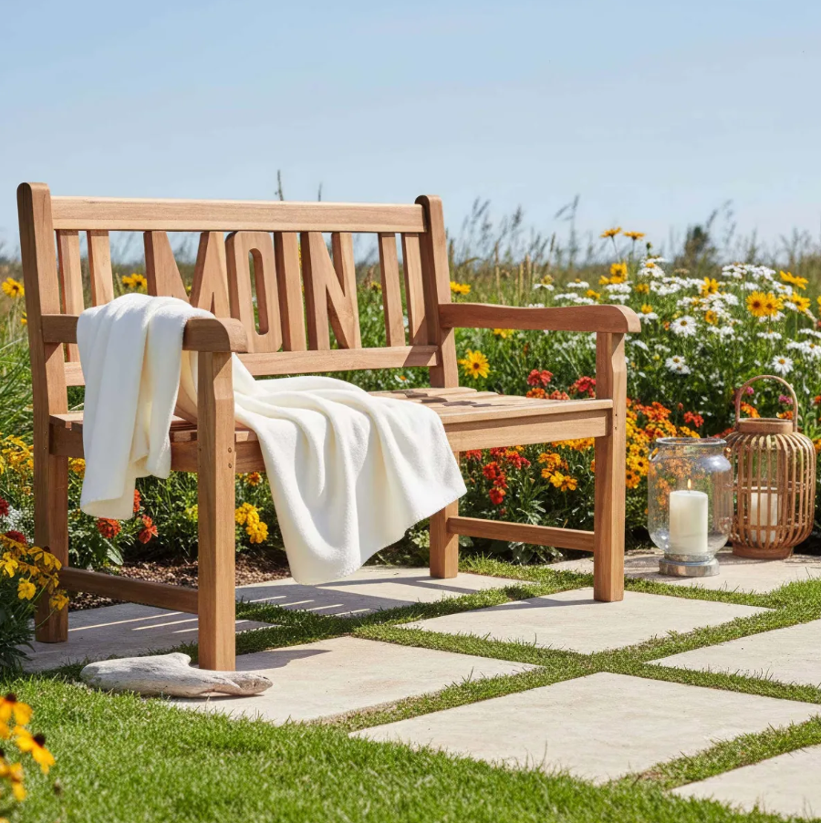 Teakholz Gartenbank MOIN 120 cm