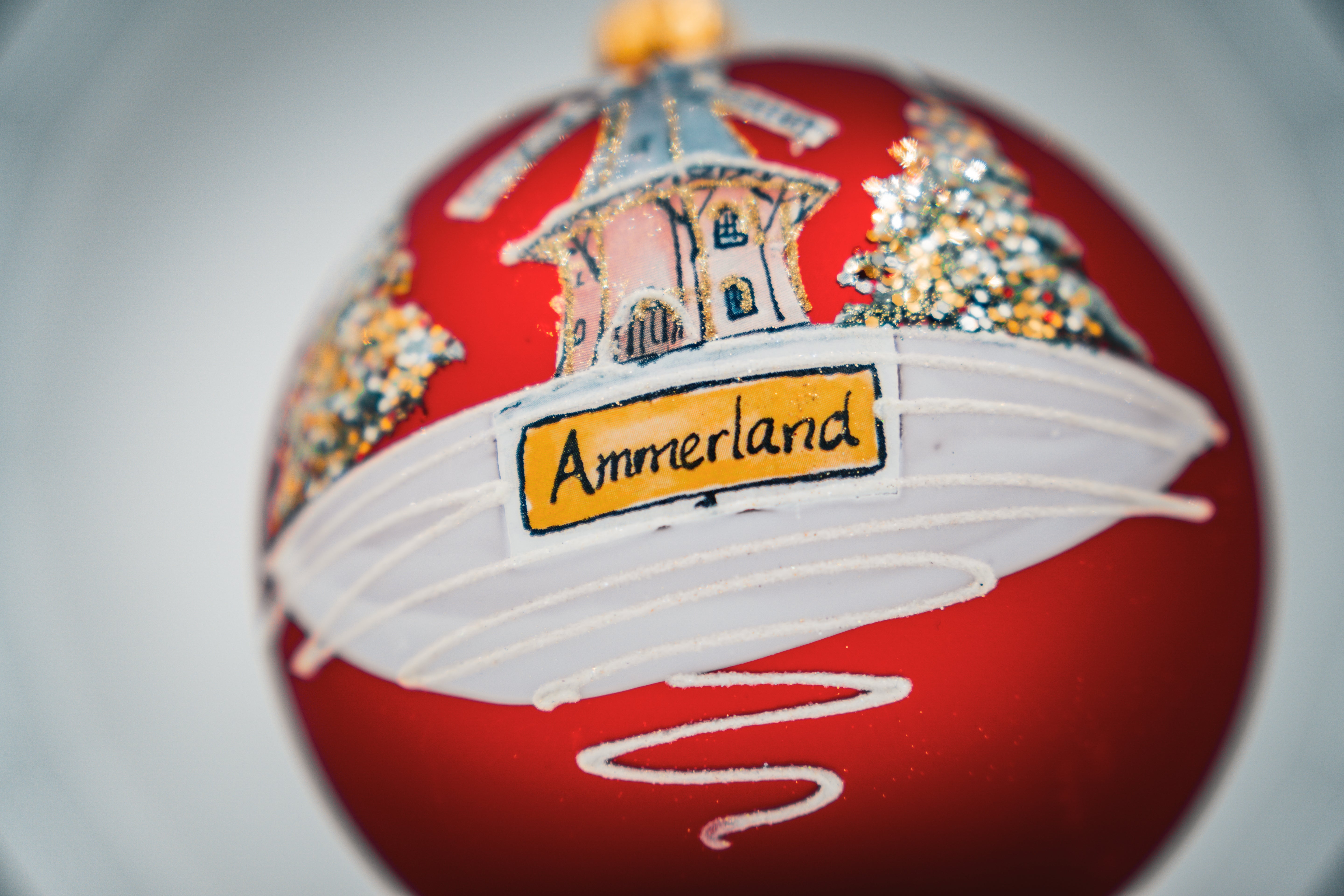 Ammerland Weihnachtskugel Mühle 10cm