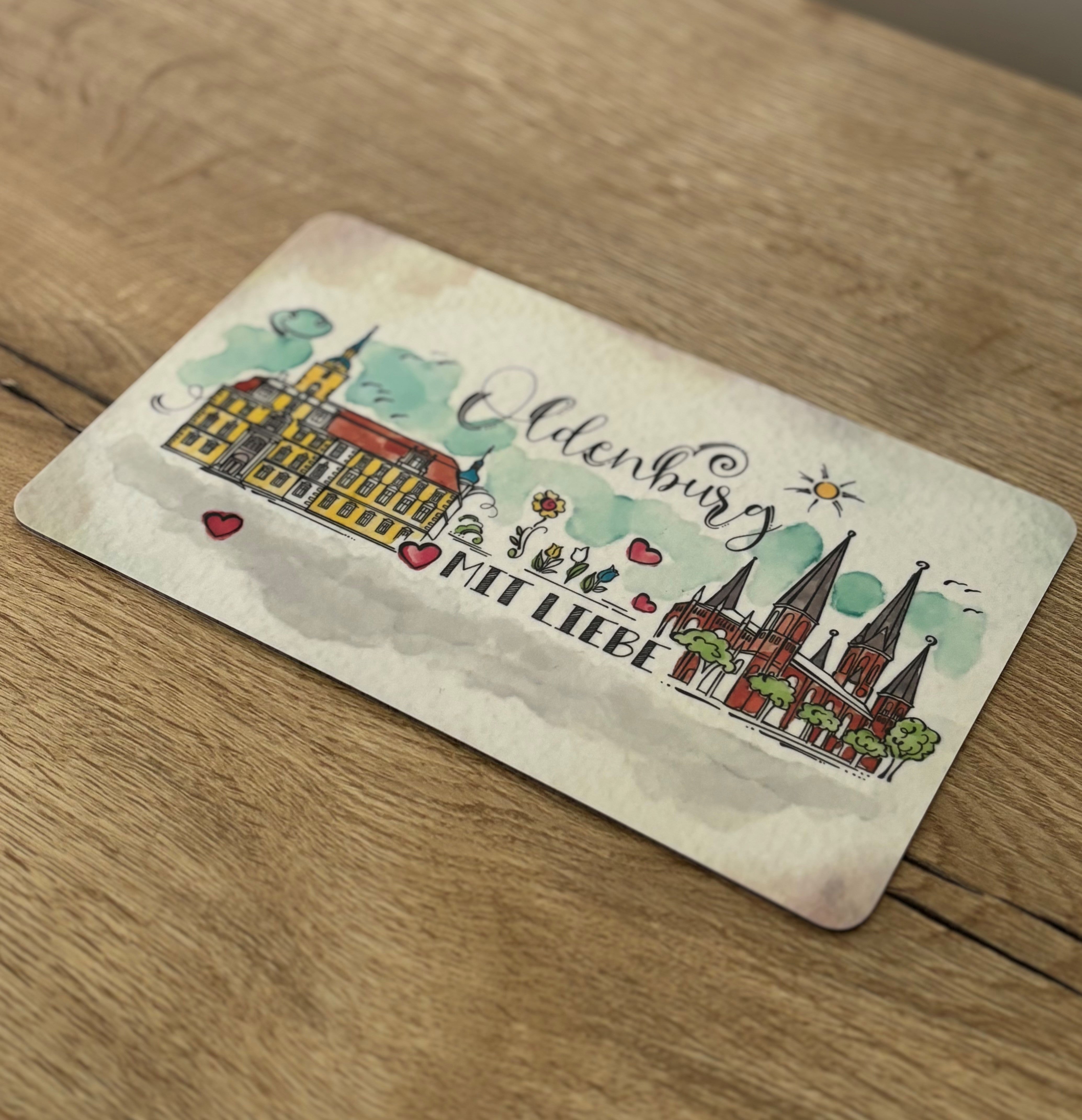 Oldenburg Frühstücksbrettchen "Mit Liebe"