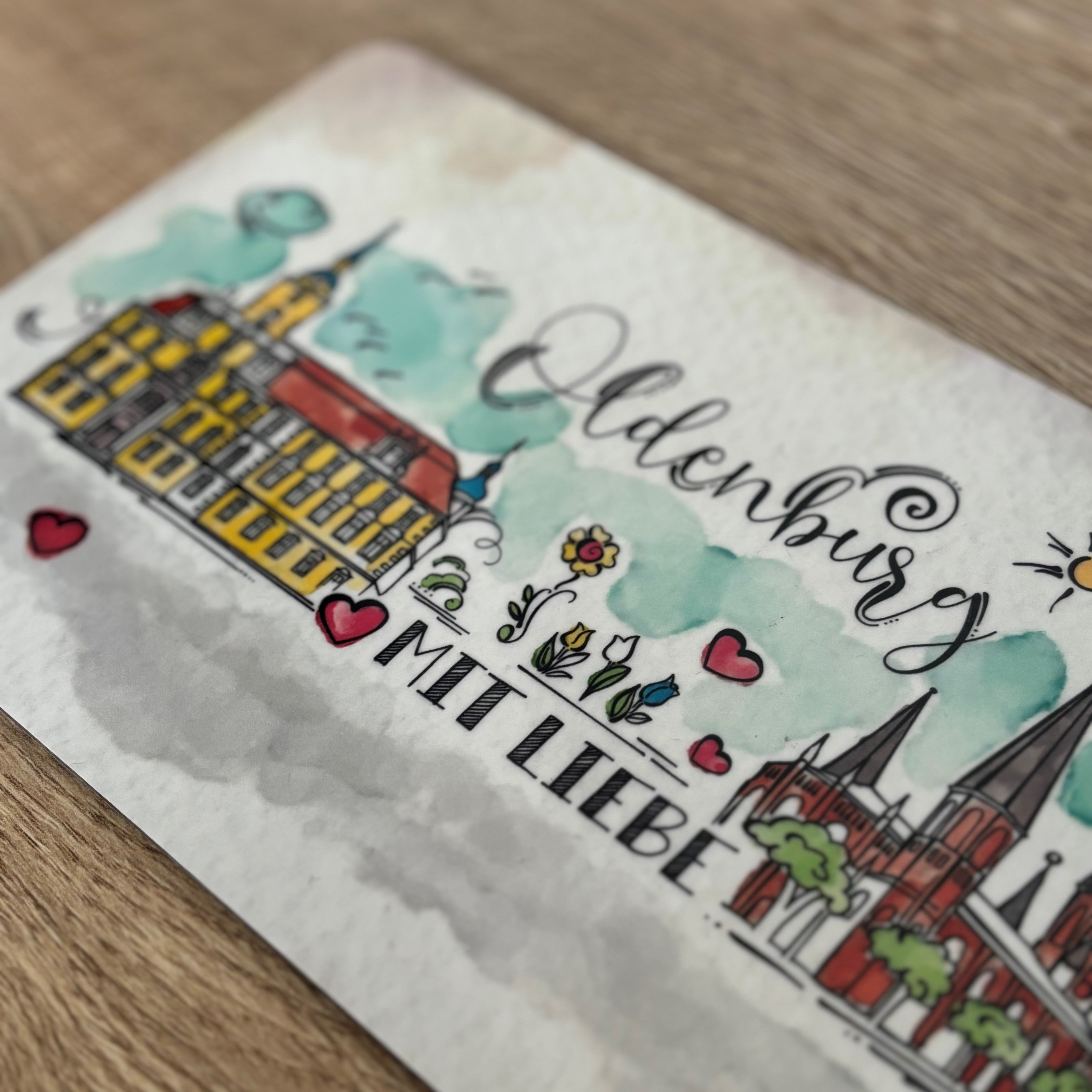 Oldenburg Frühstücksbrettchen "Mit Liebe"