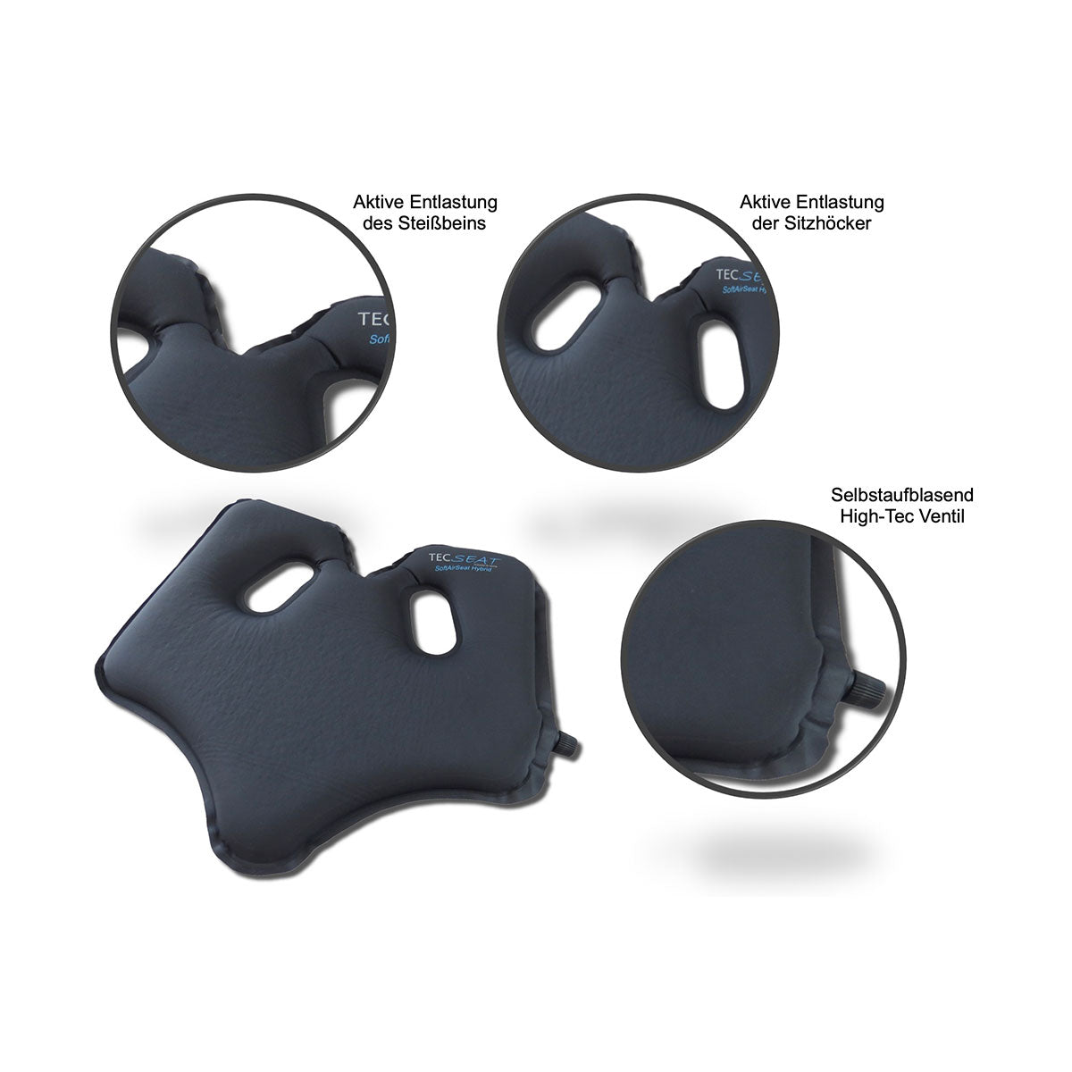 Orthopädisch wirkendes Sitzkissen