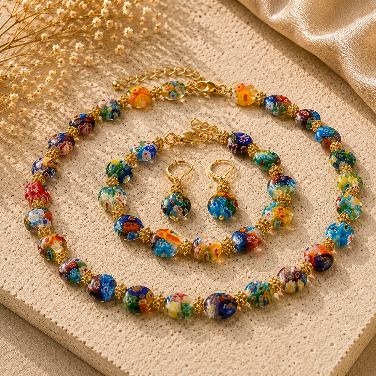 Petra Waszak: Schmuckset "Mille Fiori"