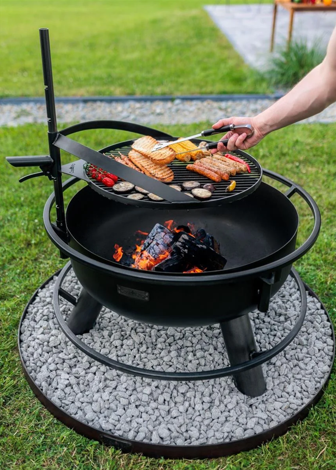 bene on fire Feuerschalen Grillrost Ø 60 cm mit Griff für Arizona und Washington
