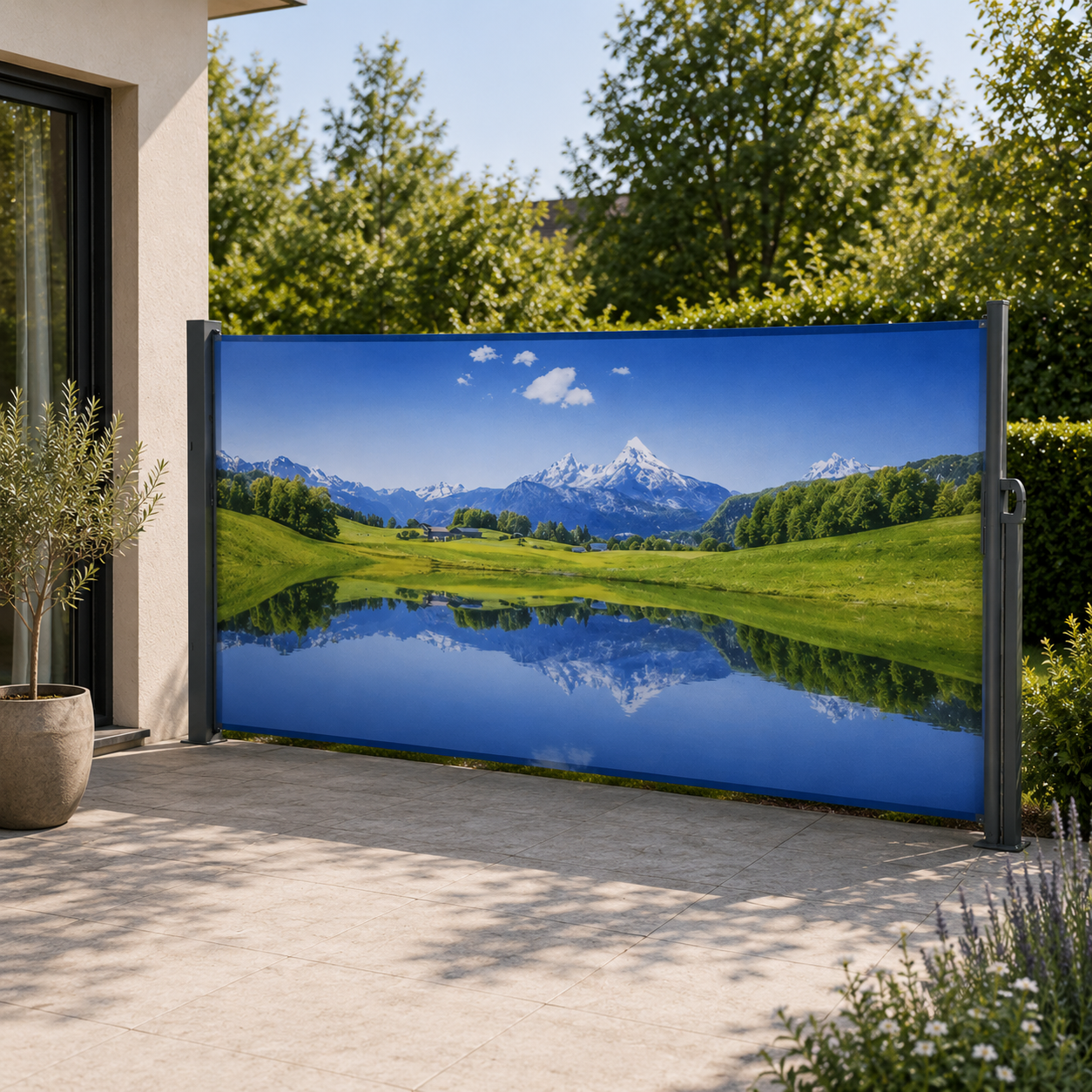 Seitenmarkise - Motiv "Bergsee"
