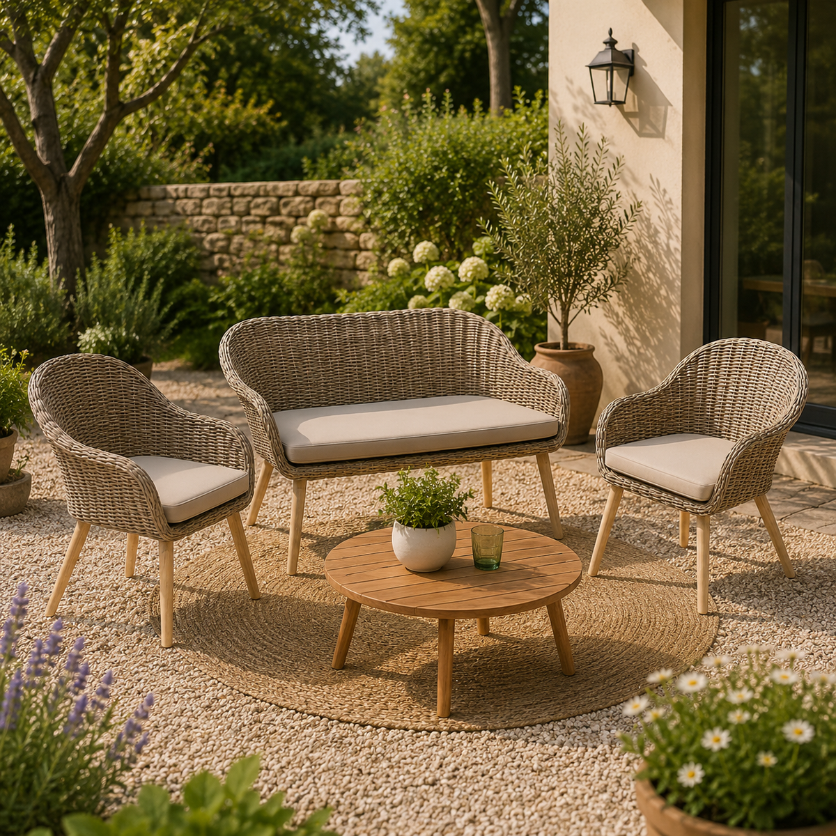 Sofa & Stuhl Set PUEBLO (3-tlg.)