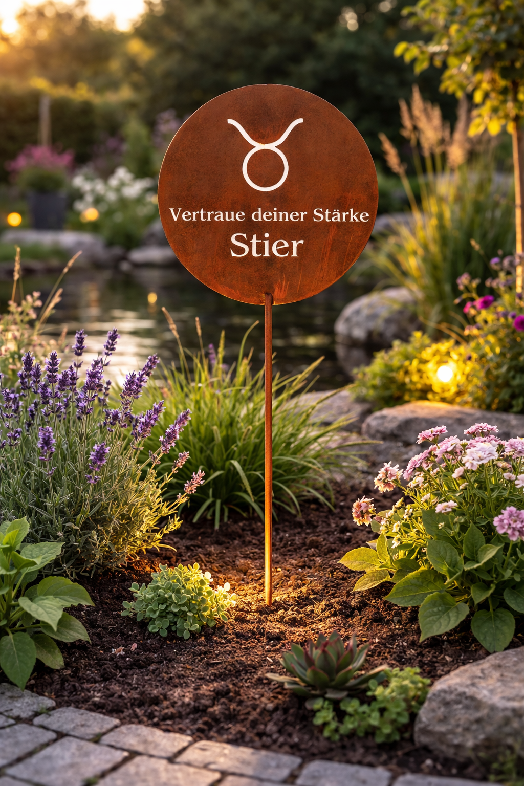 Gartenstecker Sternzeichen Stier 21.04. - 20.05. | Edelrost