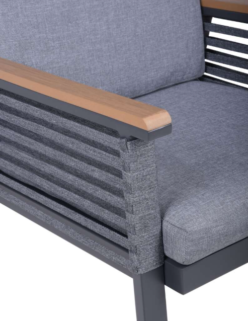 Stuhl DENIA grau (2er Set)